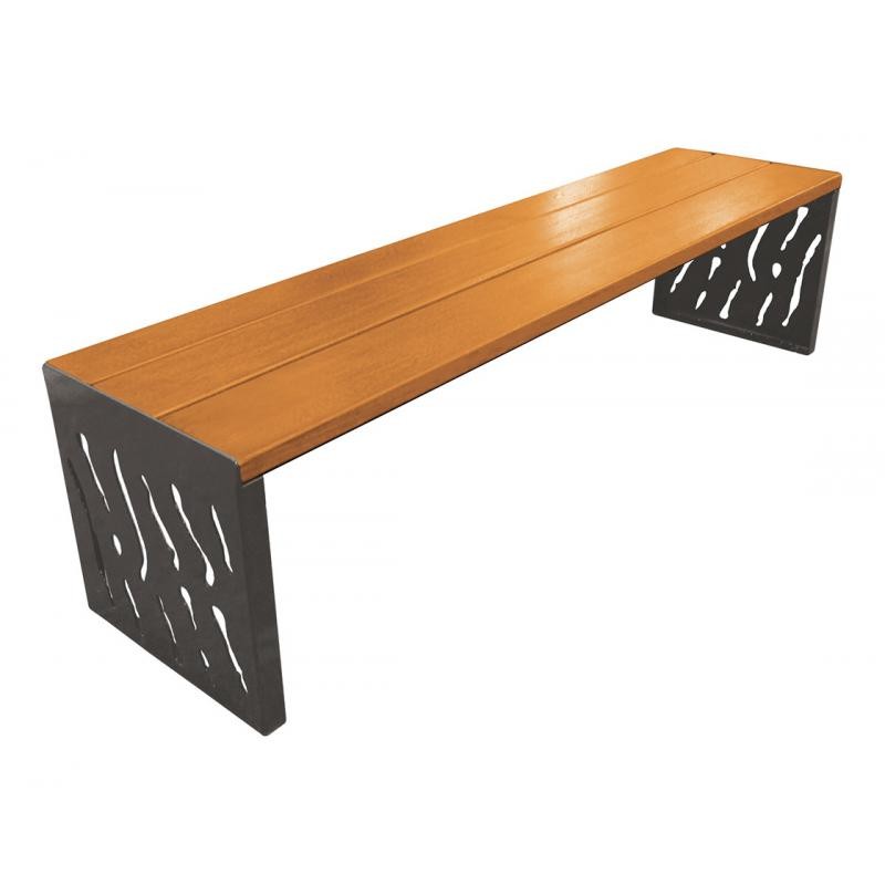 Banquette Venise acier et bois