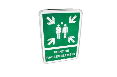 Panneau "Point de rassemblement" lumineux