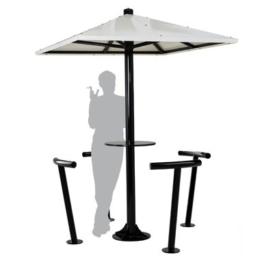Abris fumeurs parasol
