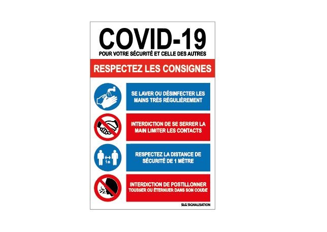 Panneau Covid-19 - Modèle 4